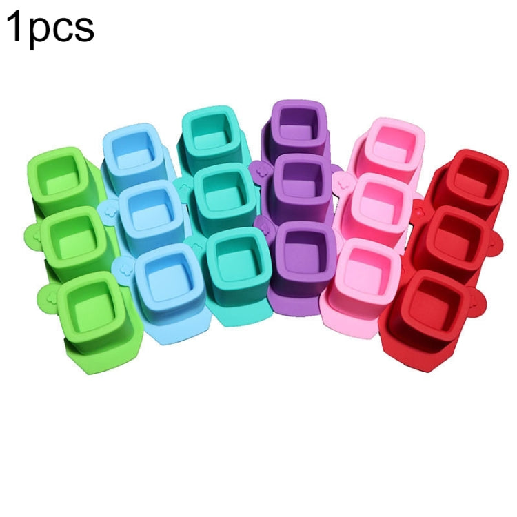 Moule en silicone en forme de cœur à 3 compartiments pour glaçons ou plâtre de succulentes, livraison de couleur aléatoire