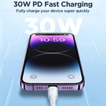 JOYROOM SA26-CL3 Flash Charge Series 30W USB-C / Type-C to 8 Pin Fast Charging Data Cable, 1m