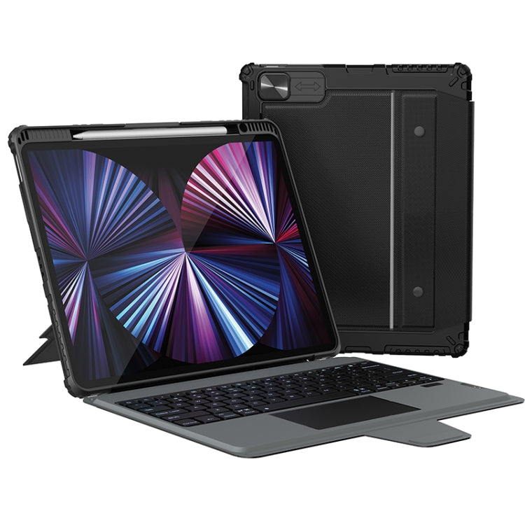 Coque Clavier Nillkin Bumper Combo avec Rétroéclairage, Pour iPad Pro 13 2024, Pour iPad Pro 11 2024, Pour iPad Pro 12.9 2020/2021/2022, Pour iPad Air 2020 10.9/Air 2022 10.9/Pro 11, Pour iPad 10ème génération 10.9 2022, Pour iPad 10.2 2019/2020/2021