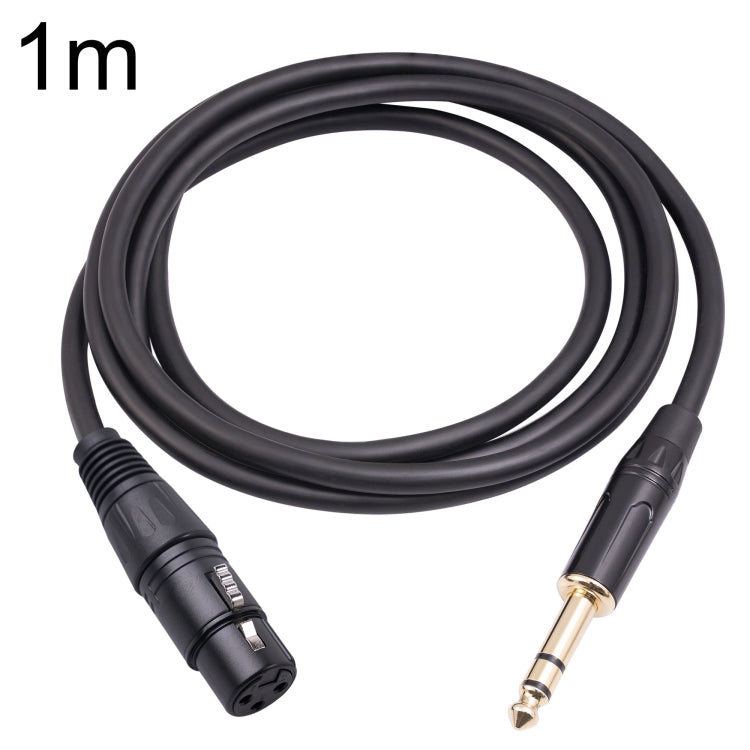 Câble microphone 6,35 mm 1/4 TRS mâle vers XLR 3 broches femelle, 1 m, 1,8 m, 3 m, 5 m, 10 m