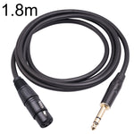 Câble microphone 6,35 mm 1/4 TRS mâle vers XLR 3 broches femelle, 1 m, 1,8 m, 3 m, 5 m, 10 m