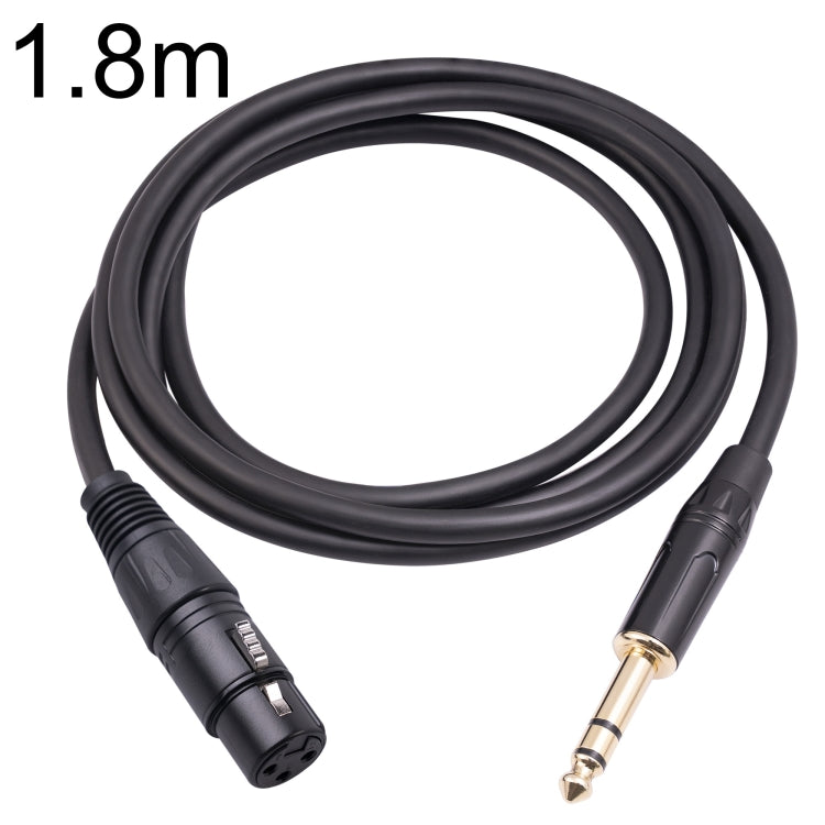 Câble microphone 6,35 mm 1/4 TRS mâle vers XLR 3 broches femelle, 1 m, 1,8 m, 3 m, 5 m, 10 m