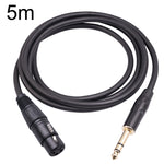 Câble microphone 6,35 mm 1/4 TRS mâle vers XLR 3 broches femelle, 1 m, 1,8 m, 3 m, 5 m, 10 m