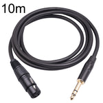 Câble microphone 6,35 mm 1/4 TRS mâle vers XLR 3 broches femelle, 1 m, 1,8 m, 3 m, 5 m, 10 m