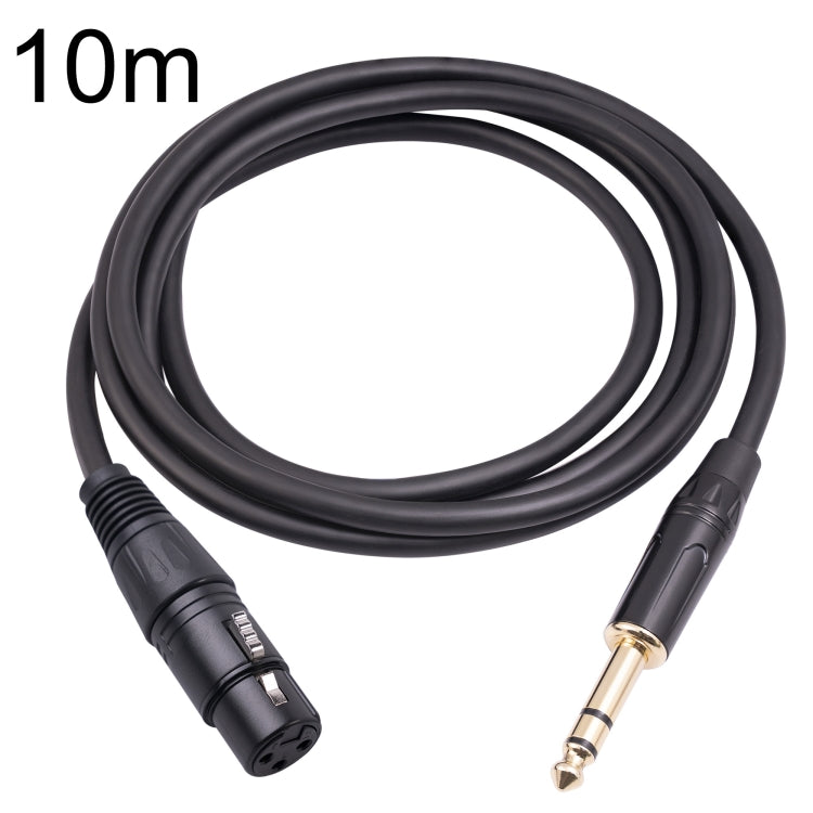 Câble microphone 6,35 mm 1/4 TRS mâle vers XLR 3 broches femelle, 1 m, 1,8 m, 3 m, 5 m, 10 m