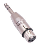 Adaptateur LZ1179 6,35 mm 1/4 TRS mâle vers XLR 3 broches femelle, LZ1179