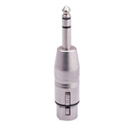 Adaptateur LZ1179 6,35 mm 1/4 TRS mâle vers XLR 3 broches femelle, LZ1179