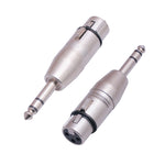 Adaptateur LZ1179 6,35 mm 1/4 TRS mâle vers XLR 3 broches femelle, LZ1179