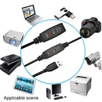 Câble rallonge USB 3.0 mâle vers femelle Super Speed, 5 m, 10 m
