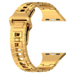 Bracelet de montre en silicone style armure à boucle carrée, pour Apple Watch 8 45 mm, pour Apple Watch SE 2022 40 mm, pour Apple Watch SE 2022 44 mm