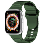 Bracelet de montre en silicone style armure à boucle carrée, pour Apple Watch 8 45 mm, pour Apple Watch SE 2022 40 mm, pour Apple Watch SE 2022 44 mm
