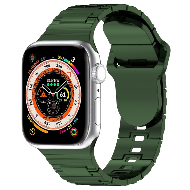 Bracelet de montre en silicone style armure à boucle carrée, pour Apple Watch 8 45 mm, pour Apple Watch SE 2022 40 mm, pour Apple Watch SE 2022 44 mm
