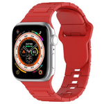 Bracelet de montre en silicone style armure à boucle carrée, pour Apple Watch 8 45 mm, pour Apple Watch SE 2022 40 mm, pour Apple Watch SE 2022 44 mm