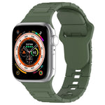 Bracelet de montre en silicone style armure à boucle carrée, pour Apple Watch 8 45 mm, pour Apple Watch SE 2022 40 mm, pour Apple Watch SE 2022 44 mm