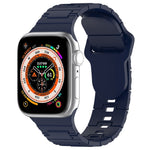 Bracelet de montre en silicone style armure à boucle carrée, pour Apple Watch 8 45 mm, pour Apple Watch SE 2022 40 mm, pour Apple Watch SE 2022 44 mm
