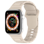 Bracelet de montre en silicone style armure à boucle carrée, pour Apple Watch 8 45 mm, pour Apple Watch SE 2022 40 mm, pour Apple Watch SE 2022 44 mm