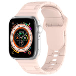 Bracelet de montre en silicone style armure à boucle carrée, pour Apple Watch SE 2023 40mm, pour Apple Watch 4 40mm, pour Apple Watch 3 38mm