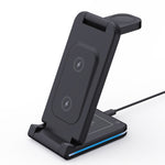 H28 Chargeur sans fil multifonctionnel pliable 5 en 1 15W, H28