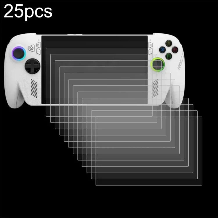 25 films de protection en verre trempé anti-explosion 9H 0,3 mm, pour ASUS Xbox Ally 7 pouces 2025, ASUS ROG Ally X 7 pouces, ASUS ROG Ally