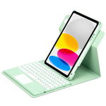 Étui en cuir avec clavier Bluetooth rotatif à 360 degrés et pavé tactile, pour iPad 10e génération 10.9 2022, pour iPad Air 2022 / iPad Pro 11 2021, pour iPad 10.2 2021 / Air 2019