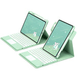 Étui en cuir avec clavier Bluetooth rotatif à 360 degrés et pavé tactile, pour iPad 10e génération 10.9 2022, pour iPad Air 2022 / iPad Pro 11 2021, pour iPad 10.2 2021 / Air 2019