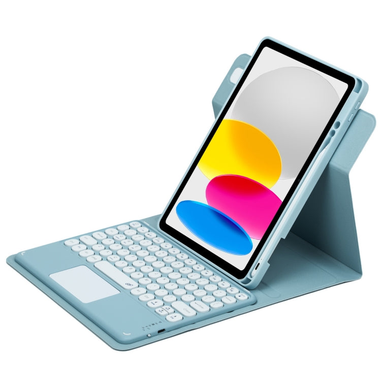 Étui en cuir avec clavier Bluetooth rotatif à 360 degrés et pavé tactile, pour iPad 10e génération 10.9 2022, pour iPad Air 2022 / iPad Pro 11 2021, pour iPad 10.2 2021 / Air 2019