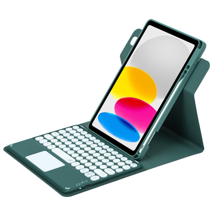 Étui en cuir avec clavier Bluetooth rotatif à 360 degrés et pavé tactile, pour iPad 10e génération 10.9 2022, pour iPad Air 2022 / iPad Pro 11 2021, pour iPad 10.2 2021 / Air 2019