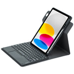 Étui en cuir avec clavier Bluetooth rotatif à 360 degrés et pavé tactile, pour iPad 10e génération 10.9 2022, pour iPad Air 2022 / iPad Pro 11 2021, pour iPad 10.2 2021 / Air 2019