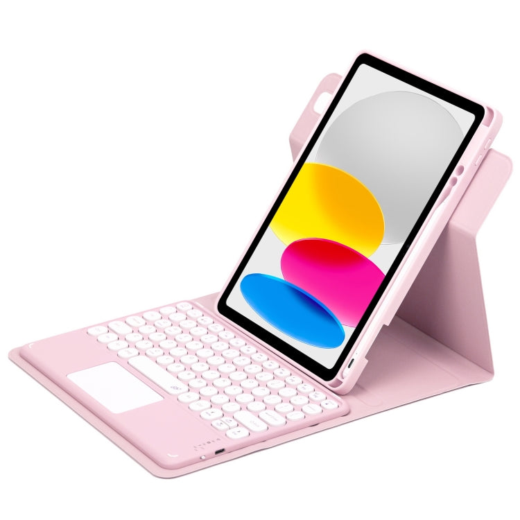 Étui en cuir avec clavier Bluetooth rotatif à 360 degrés et pavé tactile, pour iPad 10e génération 10.9 2022, pour iPad Air 2022 / iPad Pro 11 2021, pour iPad 10.2 2021 / Air 2019