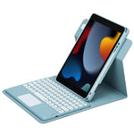 Étui en cuir avec clavier Bluetooth rotatif à 360 degrés et pavé tactile, pour iPad 10e génération 10.9 2022, pour iPad Air 2022 / iPad Pro 11 2021, pour iPad 10.2 2021 / Air 2019
