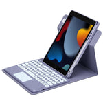 Étui en cuir avec clavier Bluetooth rotatif à 360 degrés et pavé tactile, pour iPad 10e génération 10.9 2022, pour iPad Air 2022 / iPad Pro 11 2021, pour iPad 10.2 2021 / Air 2019