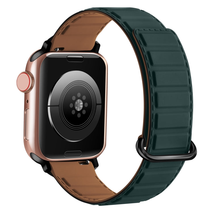 Bracelet de montre en silicone magnétique à boucle inversée, pour Apple Watch Series 7 41 mm, pour Apple Watch Series 7 45 mm, pour Apple Watch SE 40 mm