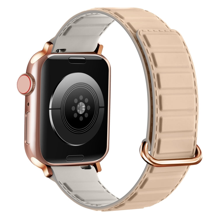 Bracelet de montre en silicone magnétique à boucle inversée, pour Apple Watch Series 7 41 mm, pour Apple Watch Series 7 45 mm, pour Apple Watch SE 40 mm