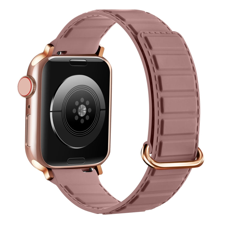 Bracelet de montre en silicone magnétique à boucle inversée, pour Apple Watch Series 7 41 mm, pour Apple Watch Series 7 45 mm, pour Apple Watch SE 40 mm
