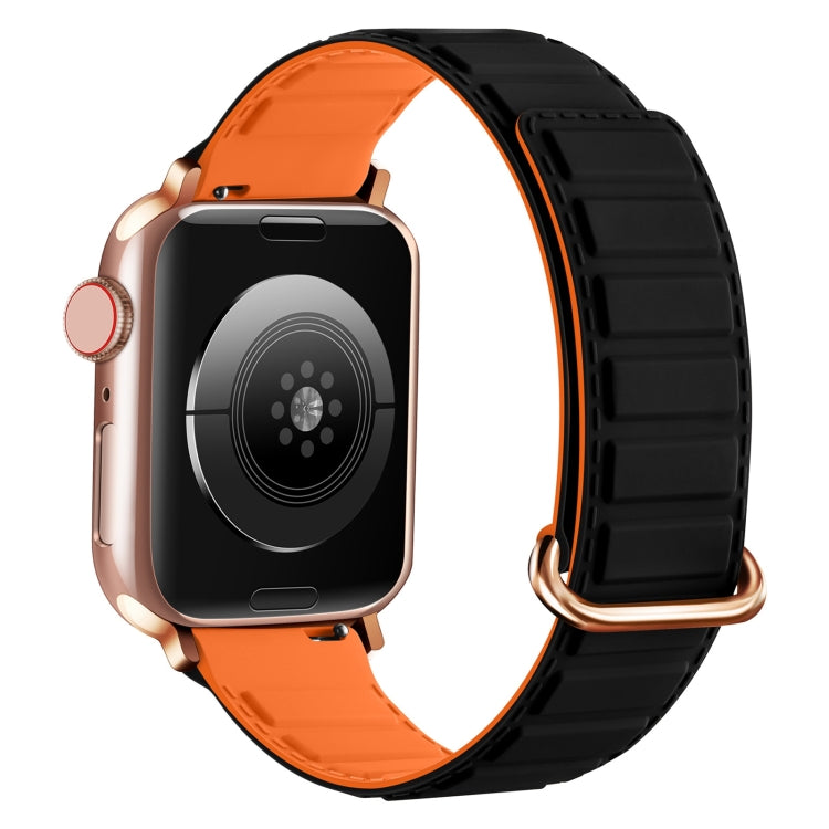 Bracelet de montre en silicone magnétique à boucle inversée, pour Apple Watch Series 7 41 mm, pour Apple Watch Series 7 45 mm, pour Apple Watch SE 40 mm