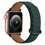 Bracelet de montre magnétique en silicone à boucle inversée, pour Apple Watch 38 mm