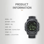 Montre de sport connectée SPOVAN PR3 étanche pour l'extérieur avec Bluetooth