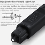Câble de connexion optique à fibre numérique EMK port carré vers port carré pour haut-parleur, 1m, 1,5m, 2m, 3m, 5m, 8m, 10m, 15m, 25m
