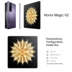 Honor Magic V2 Ultimate 5G, écran 7,92 pouces + 6,43 pouces, MagicOS 7.2, processeur Snapdragon 8 Gen2 octocœur jusqu'à 3,36 GHz, réseau : 5G, OTG, non compatible avec Google Play, 16 Go + 1 To