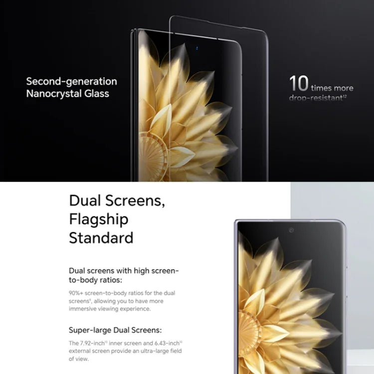 Honor Magic V2 Ultimate 5G, écran 7,92 pouces + 6,43 pouces, MagicOS 7.2, processeur Snapdragon 8 Gen2 octocœur jusqu'à 3,36 GHz, réseau : 5G, OTG, non compatible avec Google Play, 16 Go + 1 To