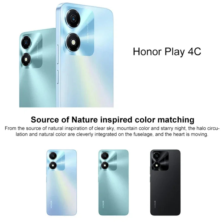 Honor Play 40C 5G, écran 6,56 pouces, MagicOS 7.1, processeur Snapdragon 480 Plus Octa-Core jusqu'à 2,2 GHz, réseau : 5G, non compatible avec Google Play, 6 Go de RAM + 128 Go de stockage