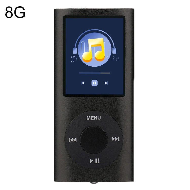 Lecteur MP4 métal écran TFT 1,8 pouces, avec carte TF 8 Go + écouteurs + câble, avec carte TF 16 Go + écouteurs + câble, avec écouteurs + câble