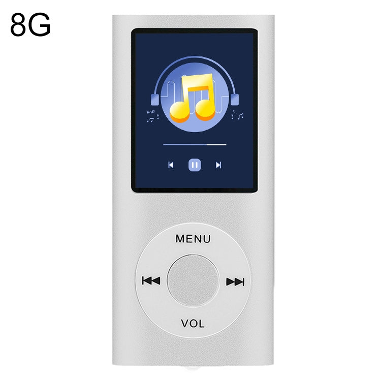 Lecteur MP4 métal écran TFT 1,8 pouces, avec carte TF 8 Go + écouteurs + câble, avec carte TF 16 Go + écouteurs + câble, avec écouteurs + câble