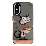 Coque de téléphone PC + TPU série peinture à l'huile motif animal, pour iPhone XS Max