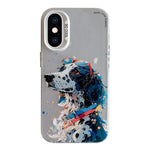 Coque de téléphone PC + TPU série peinture à l'huile motif animal, pour iPhone XS Max