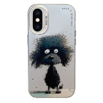 Coque de téléphone PC + TPU série peinture à l'huile motif animal, pour iPhone XS Max