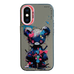 Coque de téléphone PC + TPU série peinture à l'huile motif animal, pour iPhone XS Max