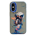 Coque de téléphone PC + TPU série peinture à l'huile motif animal, pour iPhone XS Max
