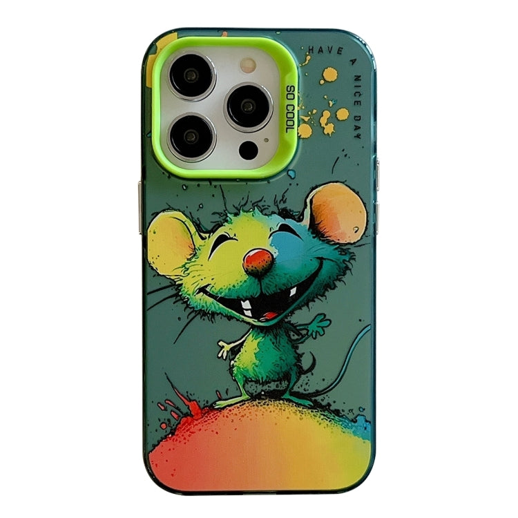 Série de Peintures à l'Huile Motif Animalier Coque de Téléphone PC + TPU, Pour iPhone 16 Pro Max