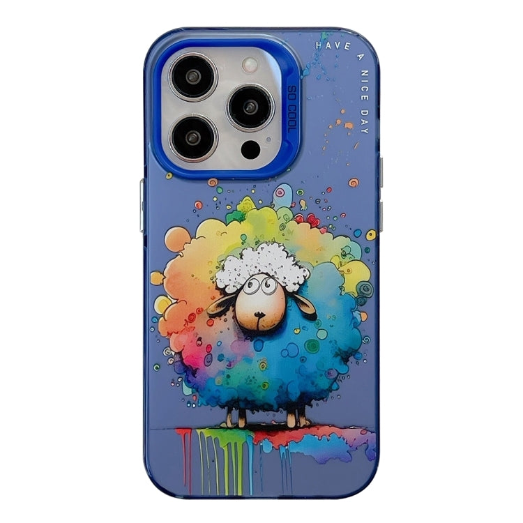 Série de Peintures à l'Huile Motif Animalier Coque de Téléphone PC + TPU, Pour iPhone 16 Pro Max